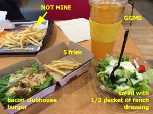 My THM McDonald's Lunch