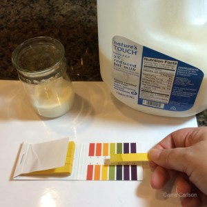 2% milk pH test