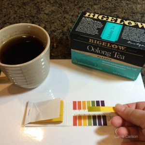 oolong tea pH test