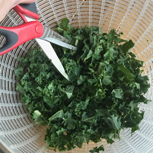 chopped kale