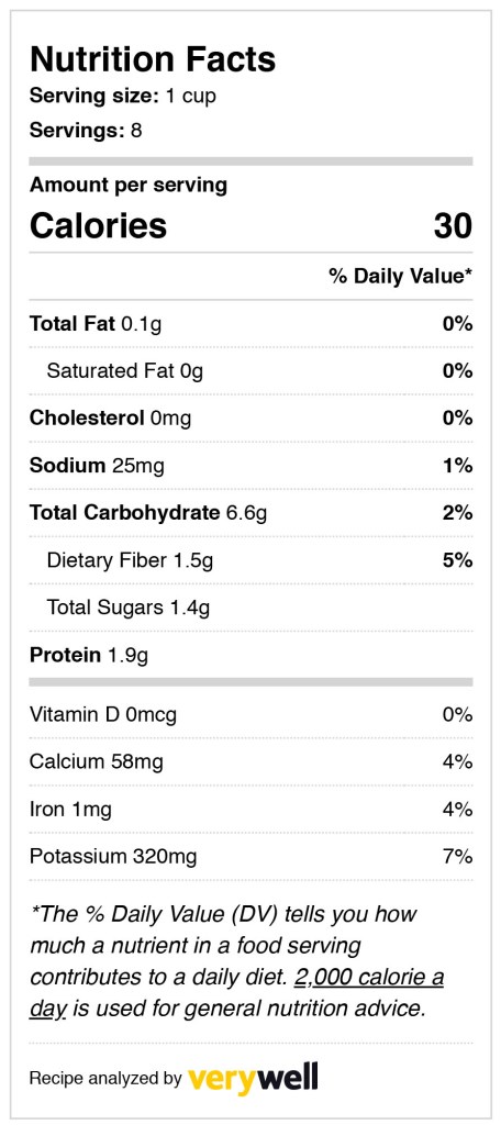 superfood salad base recipe nutriton label